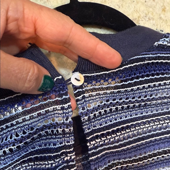 Blue Tassel Sheer loose fitting dress - Picture 8 of 12